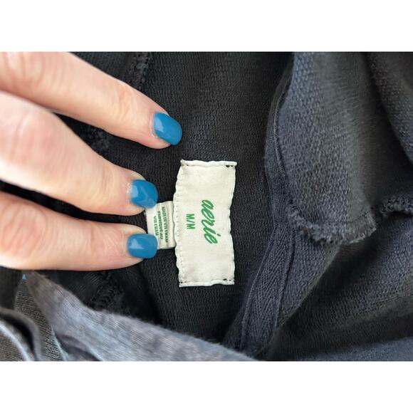 Aerie womens hoodie blue size M super soft cotton - Picture 5 of 8